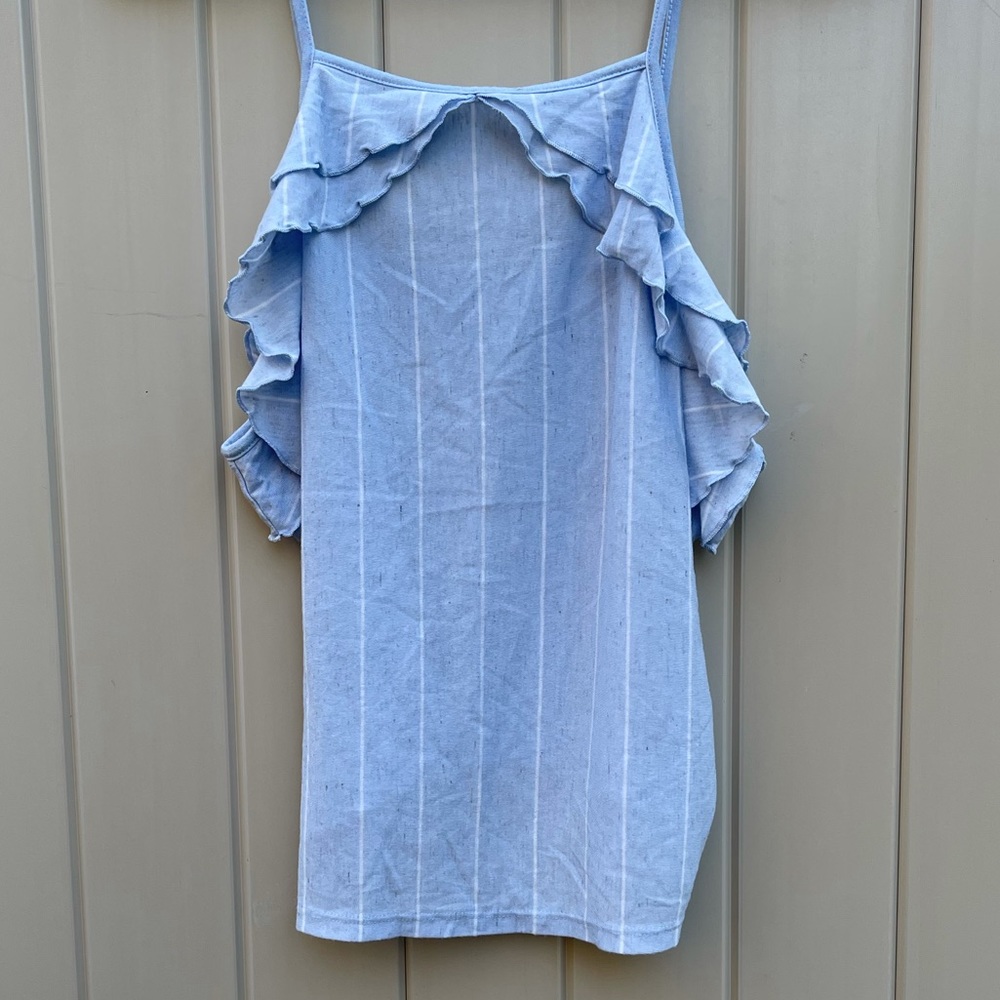 american eagle ruffle tank top